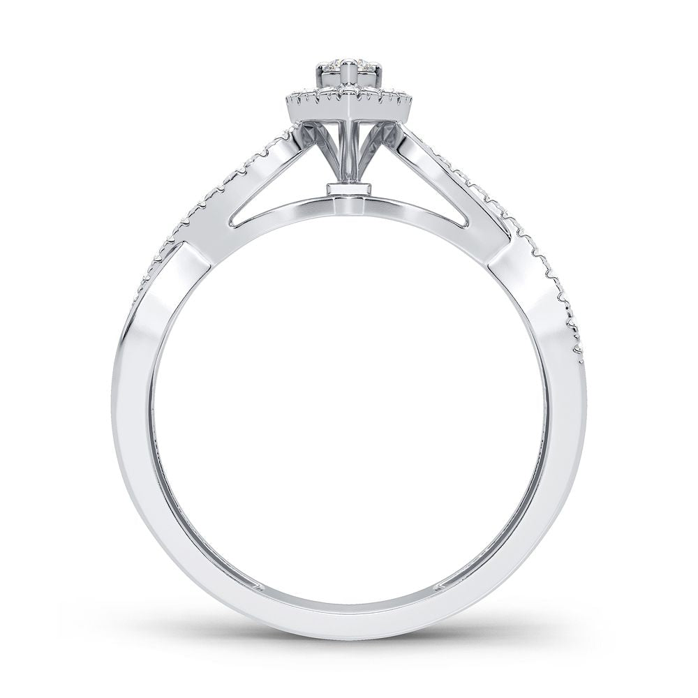 14K 0.20CT Diamond Ring - Solomon Jewelers