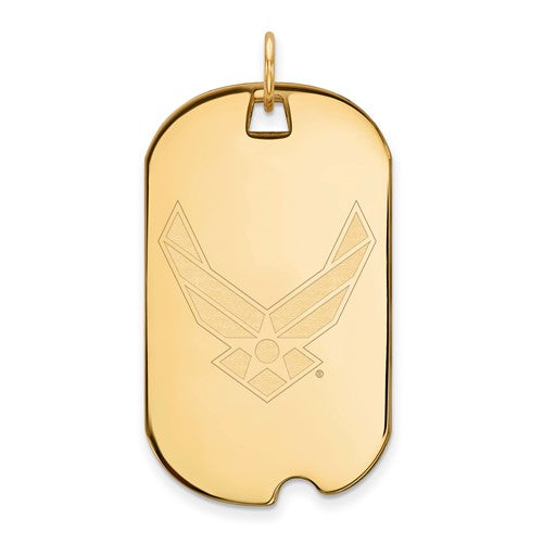 14k-gold-logoart-u-s-air-force-large-dog-tag-SolomonJeweler-Wichita-KS-CustomJewelry