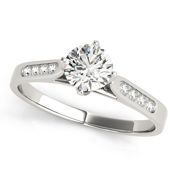 ENGAGEMENT RINGS SINGLE ROW CHANNEL SET - Solomon Jewelers