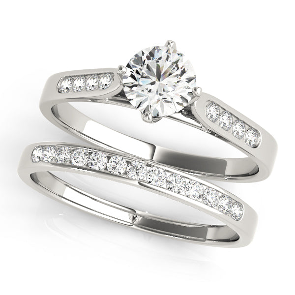 ENGAGEMENT RINGS SINGLE ROW CHANNEL SET - Solomon Jewelers