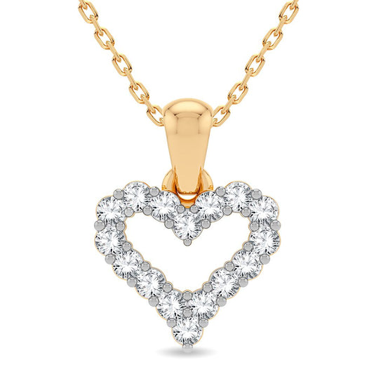 14K 0.25CT Diamond Pendant - Solomon Jewelers
