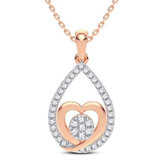 14K 0.25CT DIAMOND PENDANT - Solomon Jewelers