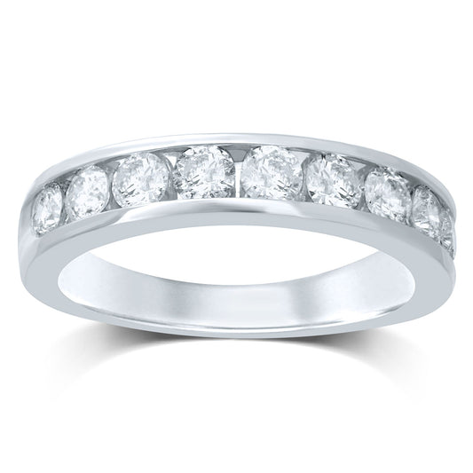 14K  0.27CT  Diamond  Band (9 Diamond Stones) - Solomon Jewelers