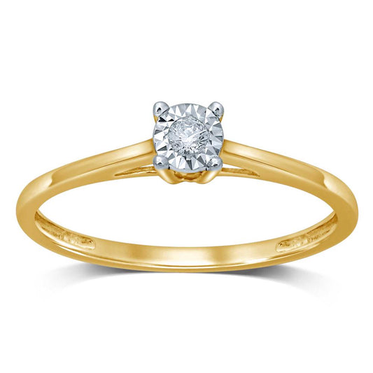 14K 0.05CT Diamond RING - Solomon Jewelers