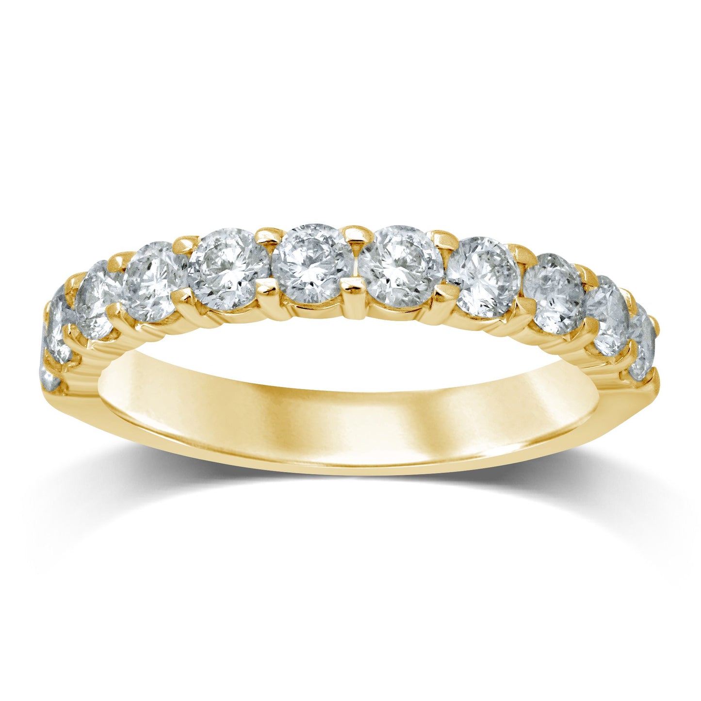 14K 1.00CT Diamond Ladies (11 Diamond Stones) - Solomon Jewelers