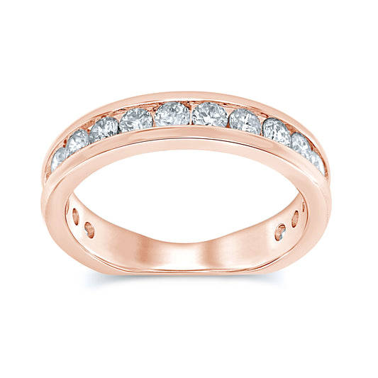 14K 0.50CT Diamond Band (18 Diamond Stones) - Solomon Jewelers