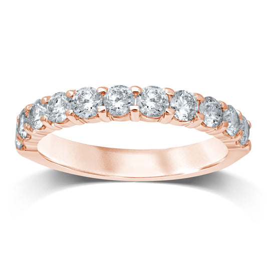 14K 0.09CT Diamond Band (11 Diamond Stones) - Solomon Jewelers