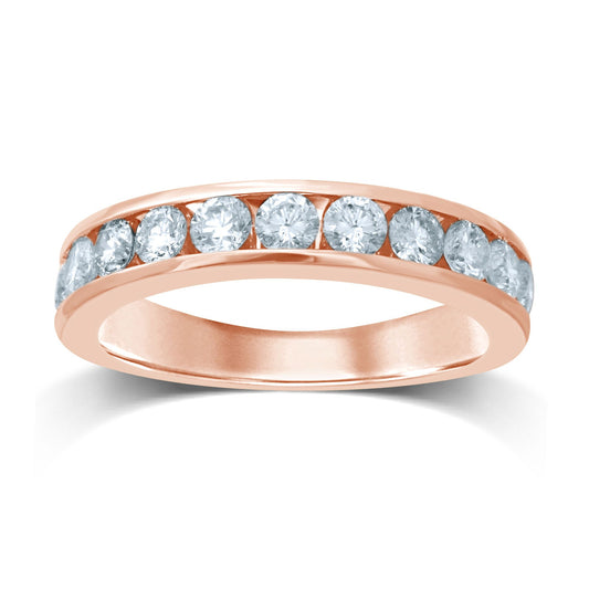 14K 0.52CT Diamond Band (11 Diamond Stones) - Solomon Jewelers