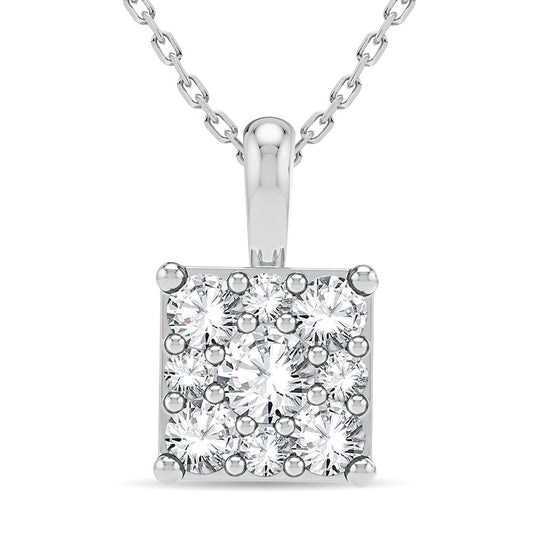 14K 0.23CT Diamond Pendant - Solomon Jewelers