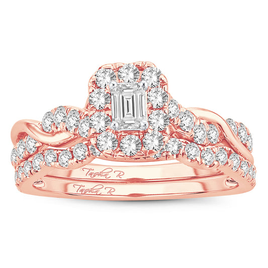 14K 1.00CT Fancy Cut Bridal Ring - Solomon Jewelers