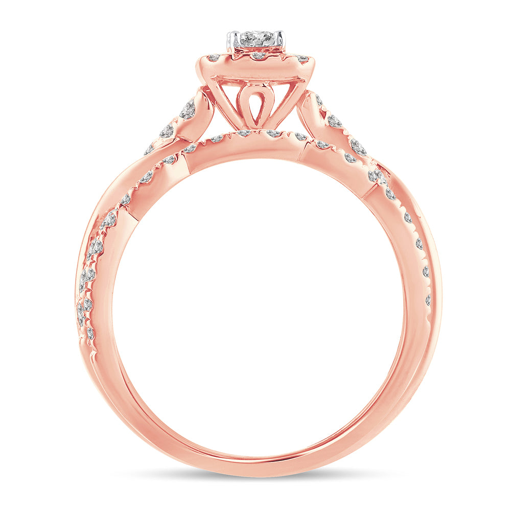14K 1.00CT Fancy Cut Bridal Ring - Solomon Jewelers