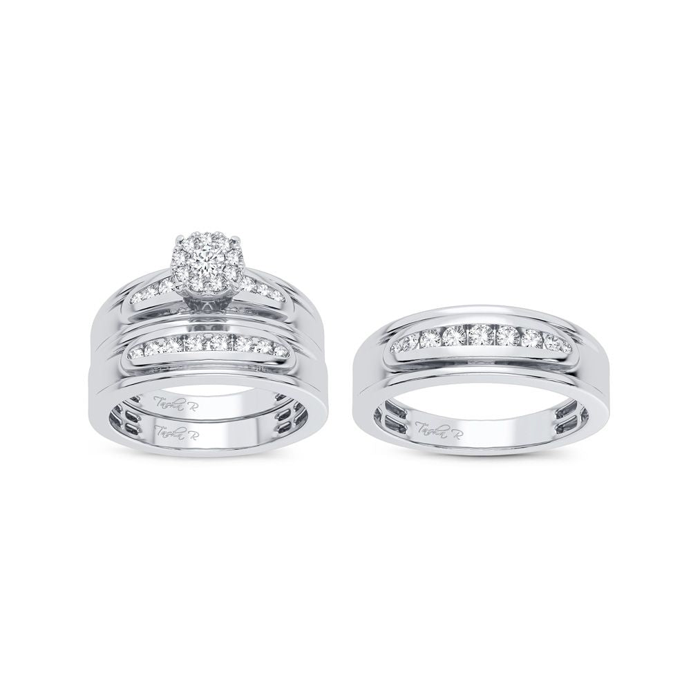 14K 0.75CT DIAMOND Trio Set