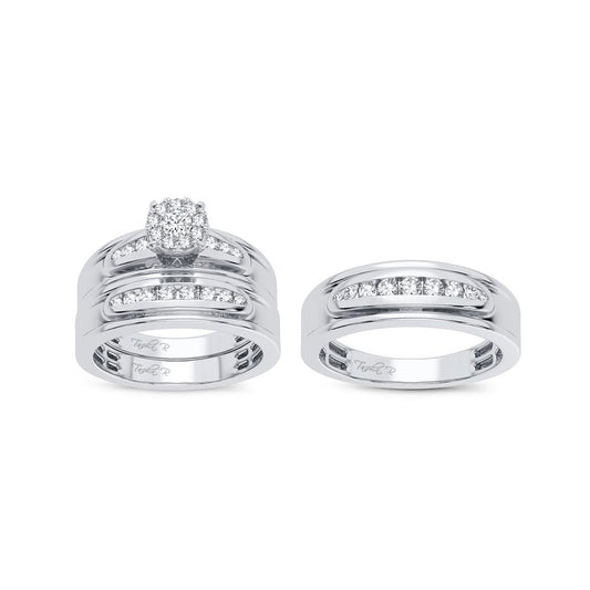 14K 0.75CT DIAMOND Trio Set