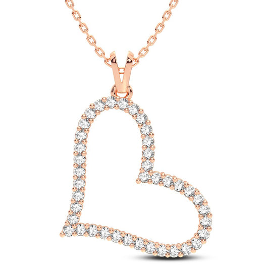 14K 0.50CT Diamond Pendant - Solomon Jewelers