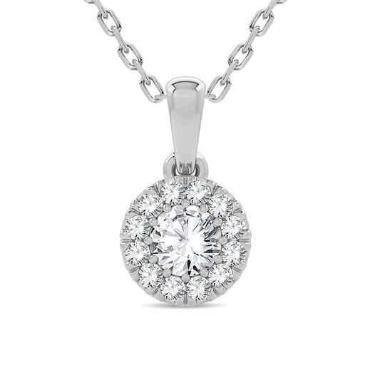 14K 0.33CT Diamond Pendant - Solomon Jewelers