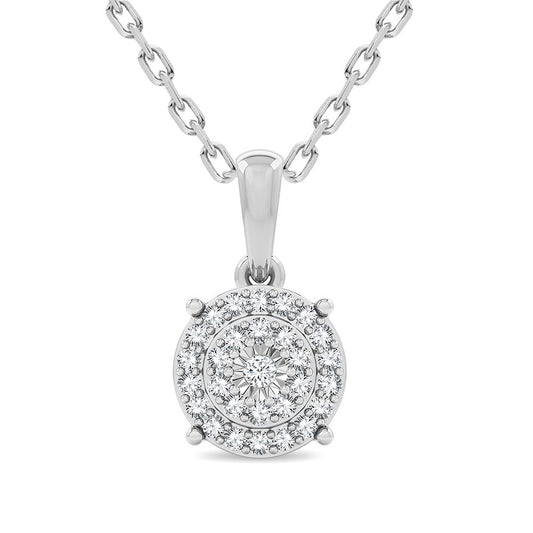 14K 0.20CT Diamond Pendant - Solomon Jewelers