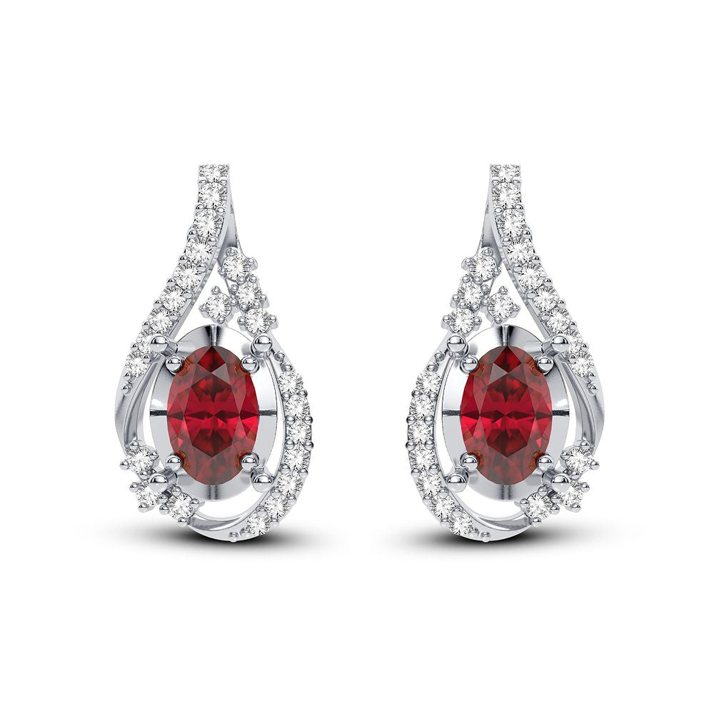 14K 0.16CT Diamond Earring - Solomon Jewelers