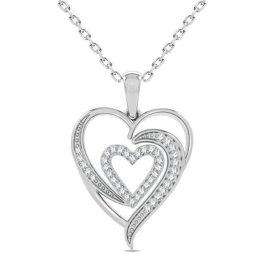 10K 0.20CT Diamond Pendant - Solomon Jewelers