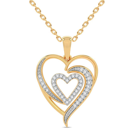 10K 0.20CT Diamond Pendant - Solomon Jewelers