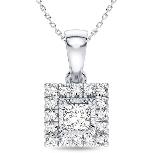 14K 0.25CT Diamond Pendant - Solomon Jewelers