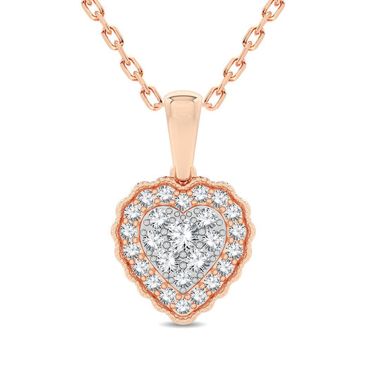 14K 0.33CT Diamond Pendant - Solomon Jewelers