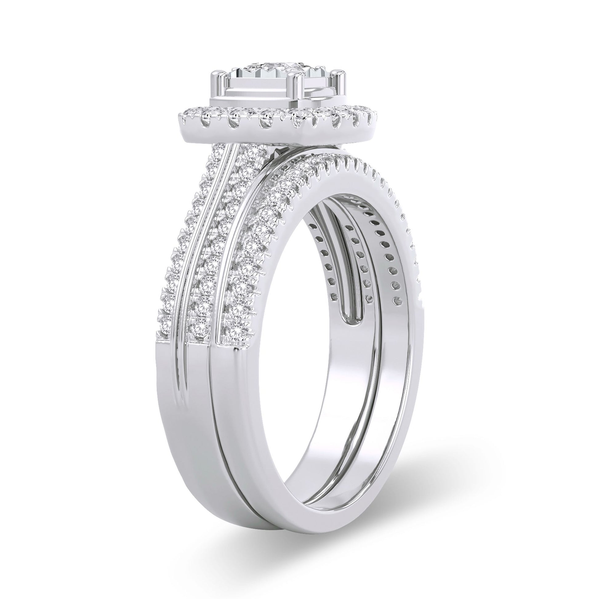 14K 0.64CT Diamond Bridal Ring - Solomon Jewelers