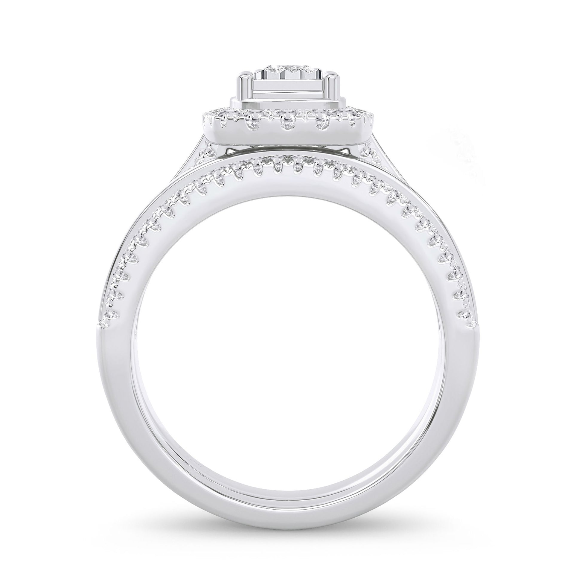 14K 0.64CT Diamond Bridal Ring - Solomon Jewelers