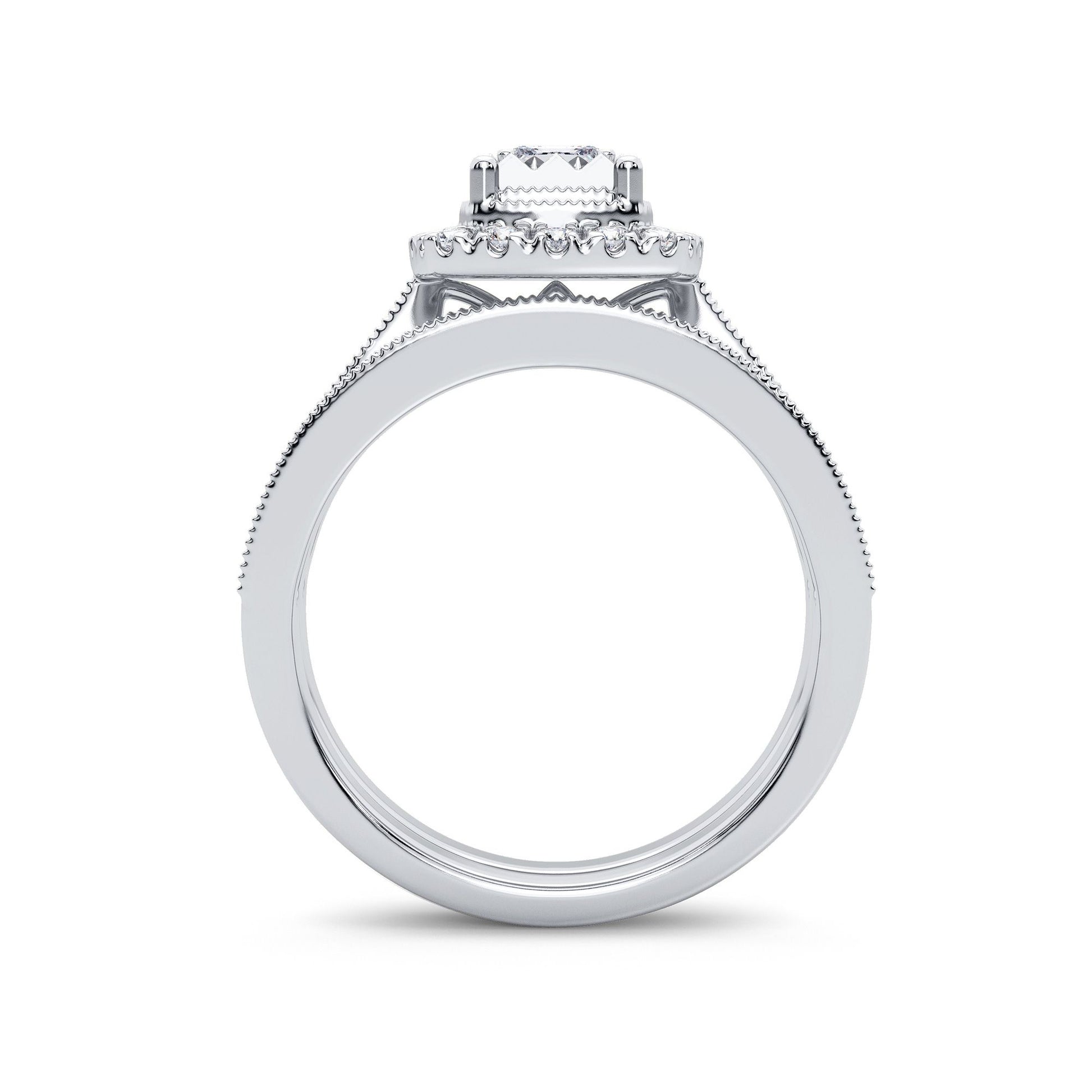 14K 0.75CT Diamond Bridal Ring - Solomon Jewelers