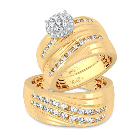 14K 1.13CT Diamond Trio Set - Solomon Jewelers