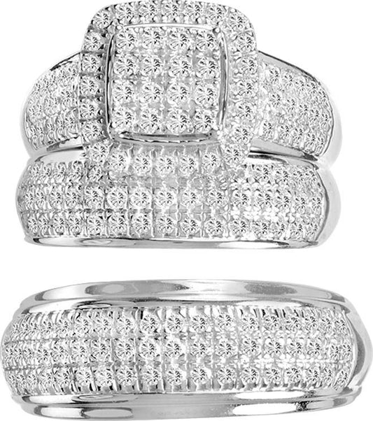 14K 2.00CT DIAMOND TRO SET