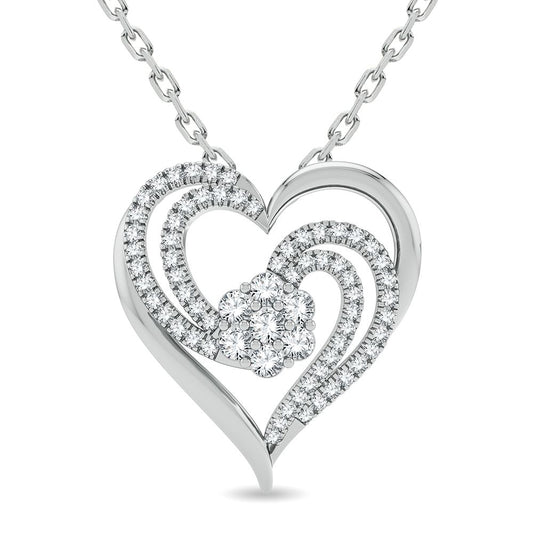 14K 0.50CT Diamond Pendant - Solomon Jewelers