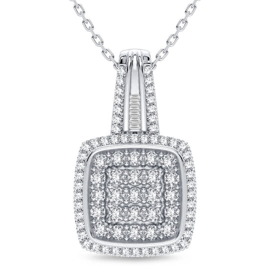 14K 0.20CT Diamond Pendant - Solomon Jewelers