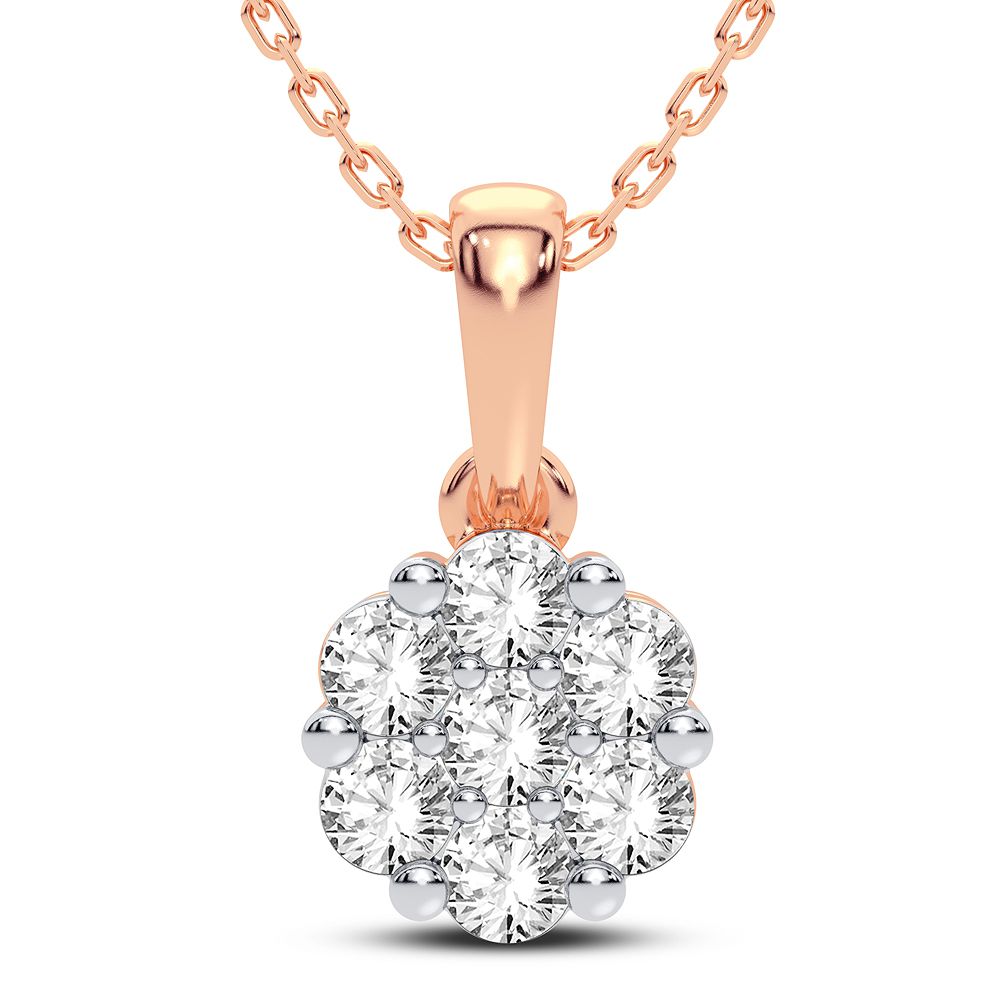 14K 0.50CT Diamond Pendant - Solomon Jewelers
