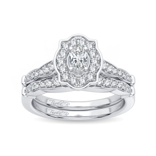 14k 0.50ct Diamond Bridal Ring - Solomon Jewelers