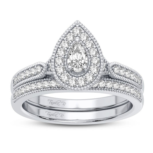 14K 0.50CT Diamond Bridal Ring - Solomon Jewelers