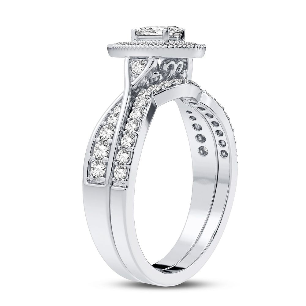 14K 0.60CT Diamond Bridal Ring - Solomon Jewelers