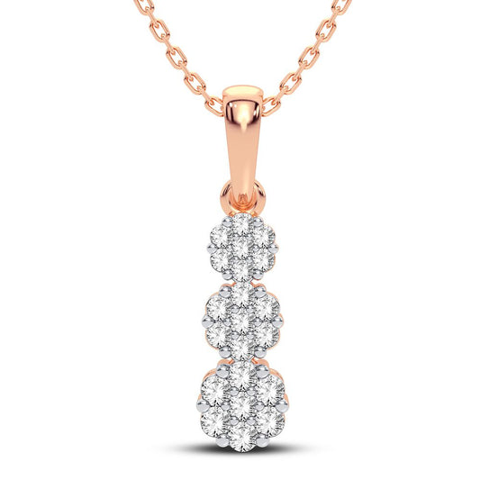 10K 0.22CT Diamond Pendant - Solomon Jewelers