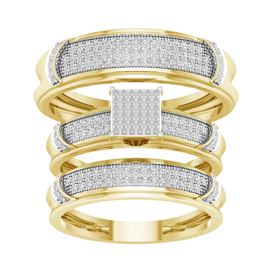 10K 0.50ct Diamond Trio Set - Solomon Jewelers