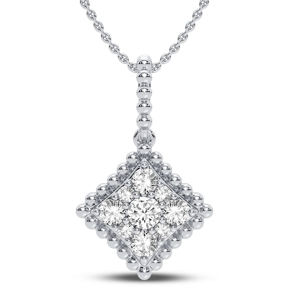 14K 0.40 CARAT DIAMOND PENDANT - Solomon Jewelers
