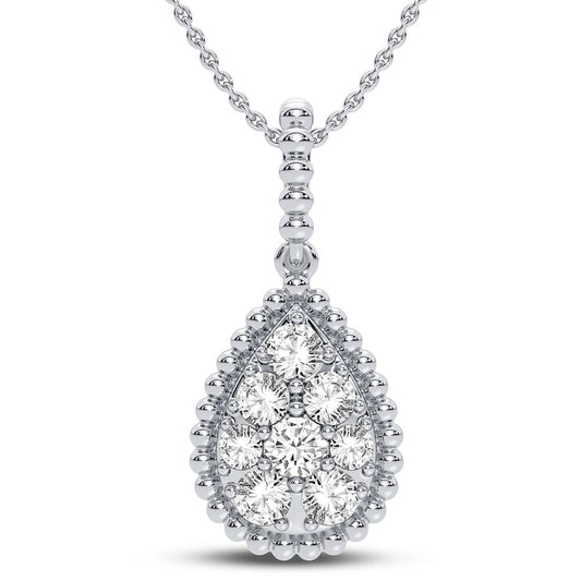 14K 0.40CT DIAMOND PENDANT - Solomon Jewelers