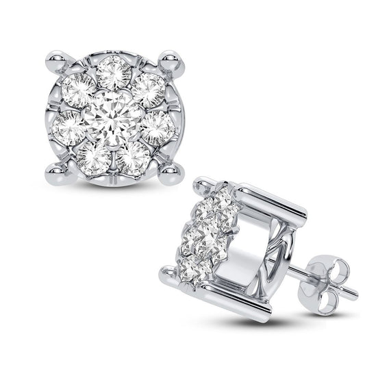10K 0.75CT DIAMOND EARRING - Solomon Jewelers