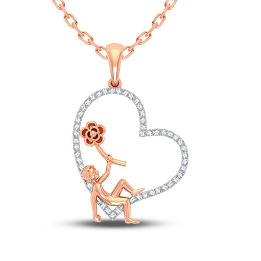 10K 0.20CT DIAMOND PENDANT - Solomon Jewelers