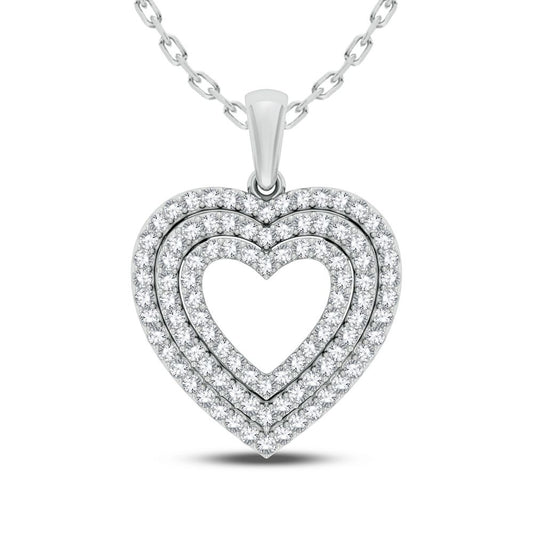 10K 0.50CT DIAMOND PENDANT - Solomon Jewelers