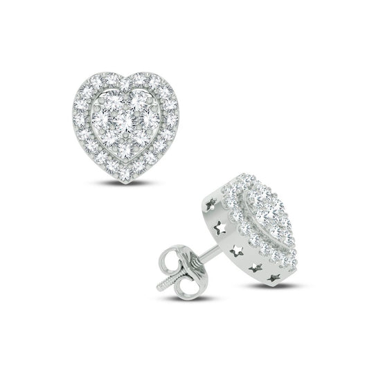 10K 1.00CT DIAMOND EARRING - Solomon Jewelers