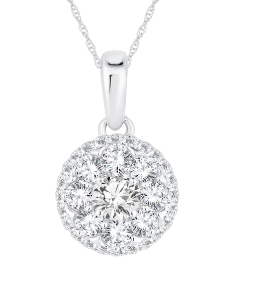 14k 0.50ct Diamond Pendants - Solomon Jewelers