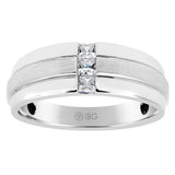 14 Karat Channel Set Princess Cut Men's Diamond Band (1/3 Ct)