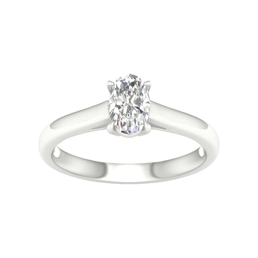 14K 0.75CT Certified Lab Grown Diamond Ring ( IGI Certified ) - Solomon Jewelers
