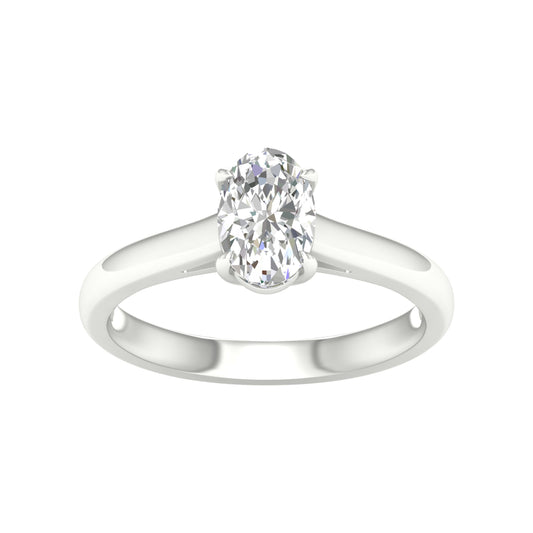 14K 1.00CT Certified Lab Grown Diamond Ring ( IGI Certified ) - Solomon Jewelers