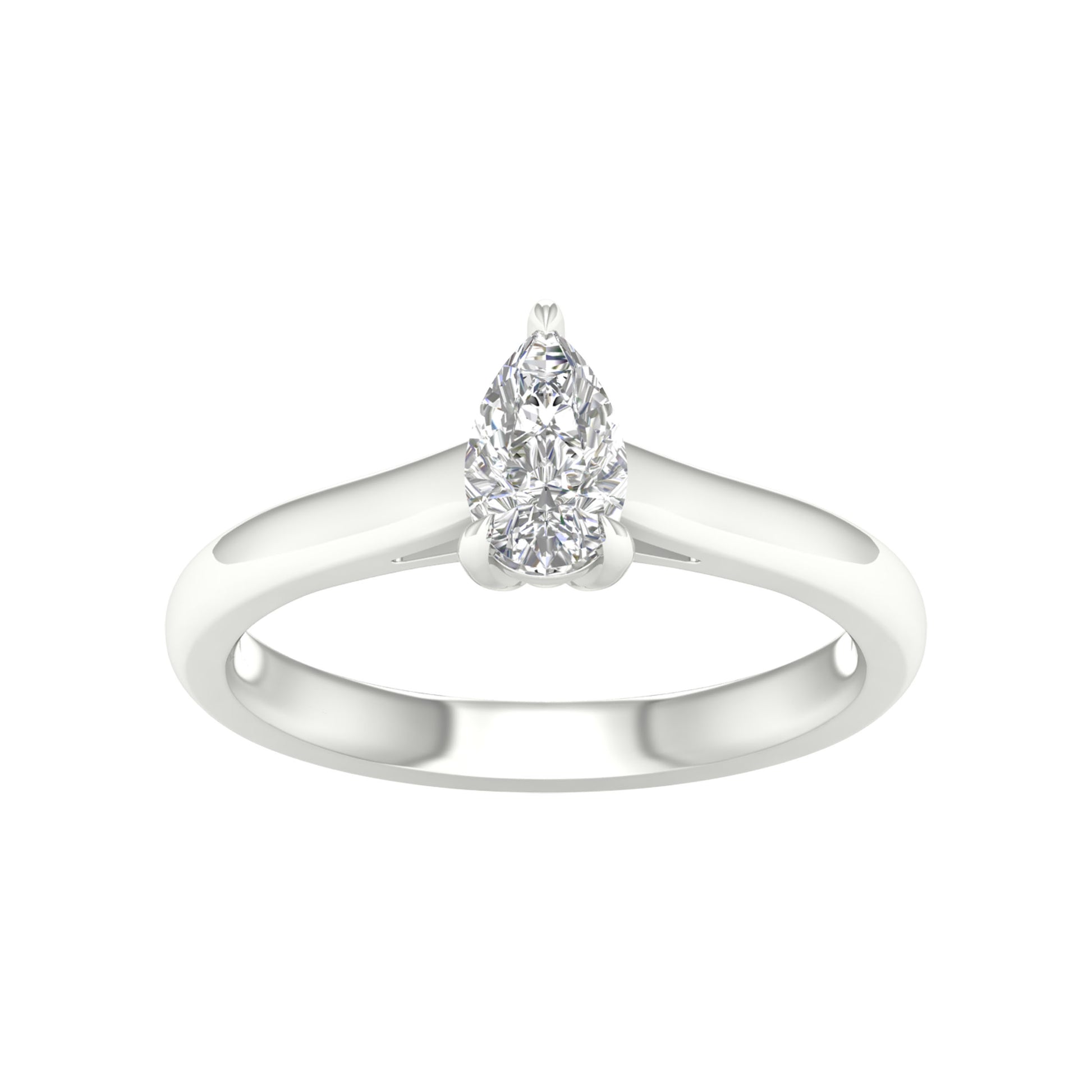 14K 0.50CT Certified Lab Grown Diamond Ring ( IGI Certified ) - Solomon Jewelers