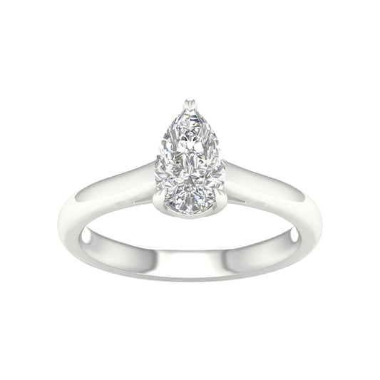 14K 1.00CT Lab Grown Engagement Ring ( IGI Certified ) - Solomon Jewelers